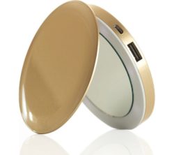 HYPER Pearl Make-Up Mirror 3K Portable Power Bank - Gold
